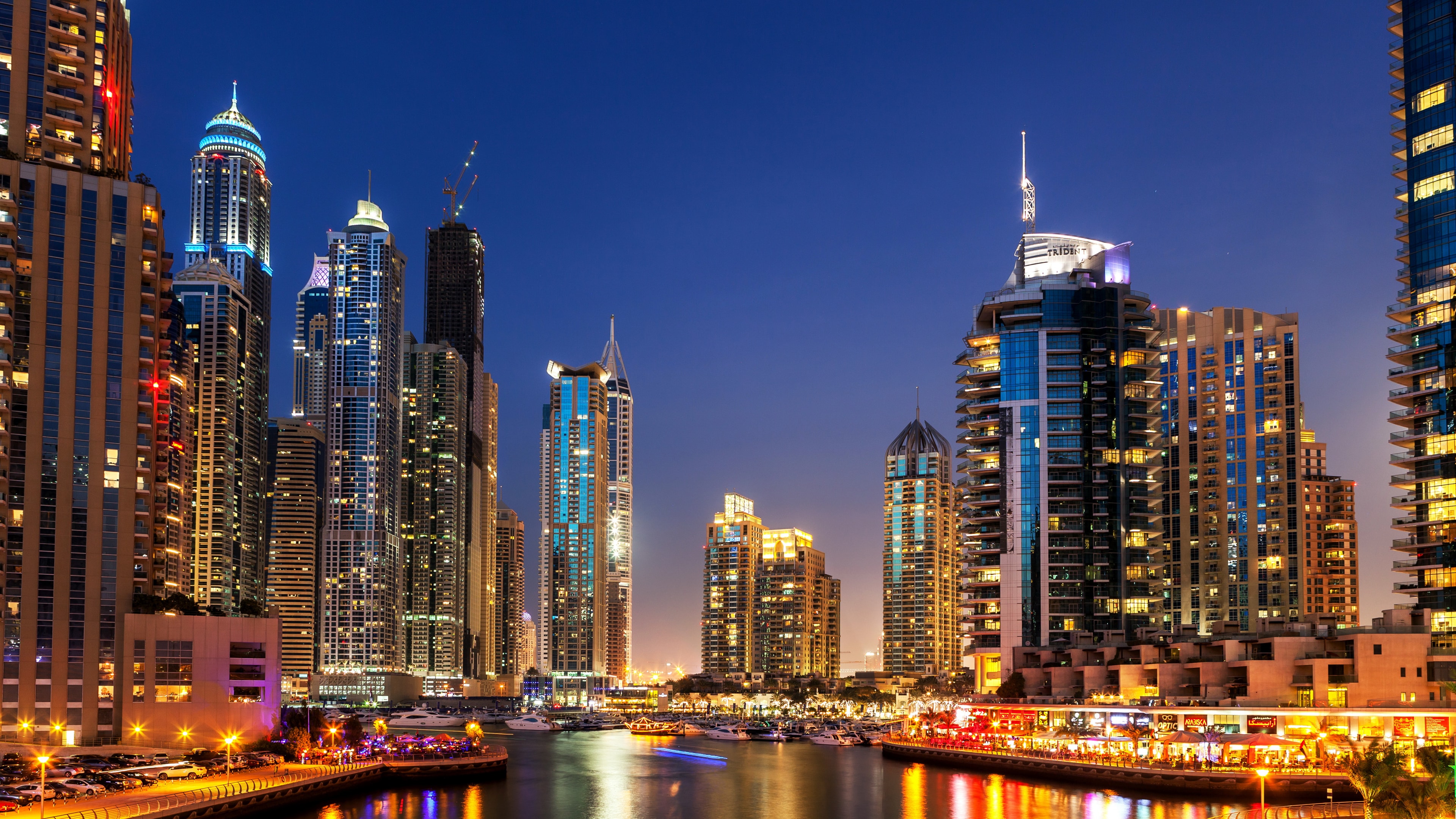 Dubai Luxury Real Estate Residence at Night